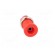Socket | 2mm banana | 10A | 600V | 25mm | red | on panel,screw | insulated image 9