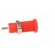 Socket | 2mm banana | 10A | 600V | 25mm | red | Mounting: screw,on panel image 7
