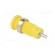 Socket | 2mm banana | 10A | 600V | 25mm | yellow | on panel,screw | 5mΩ image 4