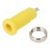 Socket | 2mm banana | 10A | 600V | 25mm | yellow | insulated | 5mΩ image 1