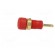 Socket | 2mm banana | 10A | 600VDC | red | Plating: gold-plated | 29.7mm фото 3