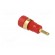 Socket | 2mm banana | 10A | 600VDC | red | Plating: gold-plated | 29.7mm фото 4