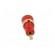 Socket | 2mm banana | 10A | 600VDC | red | Plating: gold-plated | 29.7mm фото 5