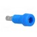 Socket | 2mm banana | 10A | 60VDC | Overall len: 17mm | blue | insulated фото 4