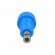Socket | 2mm banana | 10A | 60VDC | Overall len: 17mm | blue | insulated paveikslėlis 9
