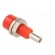 Socket | 2mm banana | 10A | 60VDC | Overall len: 17mm | red | insulated image 4