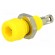 Socket | 2mm banana | 10A | 60VDC | Overall len: 17mm | yellow | 5mΩ фото 1