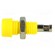 Socket | 2mm banana | 10A | 60VDC | Overall len: 17mm | yellow | 5mΩ фото 3