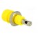 Socket | 2mm banana | 10A | 60VDC | Overall len: 17mm | yellow | 5mΩ фото 4