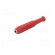 Socket | 2mm banana | 6A | 60VDC | Overall len: 39mm | red | on cable image 2
