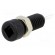 Socket | 2mm banana | 6A | Overall len: 21mm | black | insulated image 1