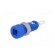 Socket | 2mm banana | 6A | Overall len: 21mm | blue | insulated image 2