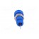 Socket | 2mm banana | 6A | Overall len: 21mm | blue | insulated image 5