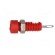 Socket | 2mm banana | 6A | Overall len: 21mm | red | on panel,screw image 3