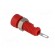 Socket | 2mm banana | 6A | Overall len: 21mm | red | on panel,screw image 4