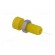 Socket | 2mm banana | 6A | Overall len: 21mm | yellow | on panel,screw image 4
