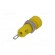 Socket | 2mm banana | 6A | Overall len: 21mm | yellow | insulated image 6