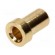 Socket | 2mm banana | 6mm | non-insulated | Plating: gold-plated image 1