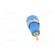 Socket | 2mm banana | Overall len: 29mm | blue | on panel,push-in image 5