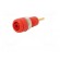 Socket | 2mm banana | Overall len: 29mm | red | on panel,push-in фото 2