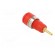 Socket | 2mm banana | Overall len: 29mm | red | on panel,push-in фото 4