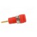 Socket | 2mm banana | Overall len: 29mm | red | on panel,push-in фото 7