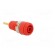Socket | 2mm banana | Overall len: 29mm | red | on panel,push-in фото 8