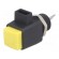 Laboratory clamp | yellow | 300VDC | 16A | screw | nickel | polyamide image 1