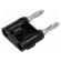 Adapter | black | 15A | banana 4mm plug x2,banana MDP plug x2 | 5mΩ image 3