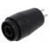 Connector: 4mm banana | socket | black | 25A | 24.47mm | PCB | 5mΩ | 1kV image 1