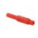 Connector: 1,5mm banana | plug | red | Connection: soldered | L: 39.7mm image 4