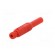 Connector: 1,5mm banana | plug | red | Connection: soldered | L: 39.7mm image 6