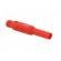 Connector: 1,5mm banana | plug | red | Connection: soldered | L: 39.7mm image 8