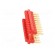 Socket strip | 2mm banana | red | 70VDC | 10A | 33VAC | Sockets: 20 | 12mm фото 3