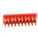 Socket strip | 2mm banana | red | 70VDC | 10A | 33VAC | Sockets: 20 | 12mm image 5