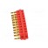 Socket strip | 2mm banana | red | 70VDC | 10A | 33VAC | Sockets: 20 | 6mm фото 7