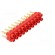 Socket strip | 2mm banana | red | 70VDC | 10A | 33VAC | Sockets: 20 | 6mm image 8