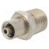 Adapter | metallic | Luer Lock | for dispensing cartridges | metal image 1