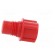 Bottom cartridge cap | red | screwed rod | polyetylene image 3