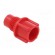 Bottom cartridge cap | red | screwed rod | polyetylene image 4