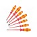 Kit: screwdrivers | Pcs: 8 | insulated | 1kVAC | slot | for electricians image 2