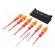 Kit: screwdrivers | insulated,slim | 1kVAC | Kraftform-100 VDE image 1