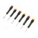 Kit: screwdrivers | precision | Phillips,slot | plastic box | 6pcs. image 1