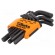 Wrenches set | inch,hex key | long | 9pcs. image 1