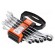 Key set | combination spanner,with ratchet | Pcs: 6 image 2