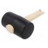 Hammer | 320mm | 317g | 55mm | round | rubber | wood | Shore hardness: 90 image 2