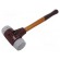 Hammer | 370mm | W: 135mm | 1.07kg | 50mm | round | elastomer | wood фото 1