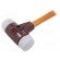 Hammer | 370mm | W: 135mm | 1.07kg | 50mm | round | elastomer | wood image 2