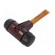 Hammer | 370mm | W: 135mm | 1.15kg | 50mm | round | rubber | wood | SIMPLEX image 2