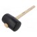 Hammer | 380mm | 1.22kg | 90mm | round | rubber | wood | Shore hardness: 90 image 1